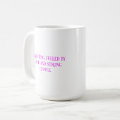 Mug Typographie de l'amour du café parental (Devant gauche)