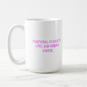 Mug Typographie de l'amour du café parental (Gauche)