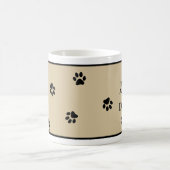 Mug Typographie de l'Amoureux des chiens Empreinte de (Centre)