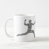 Mug Typographie de l'art Word du baseball (Gauche)