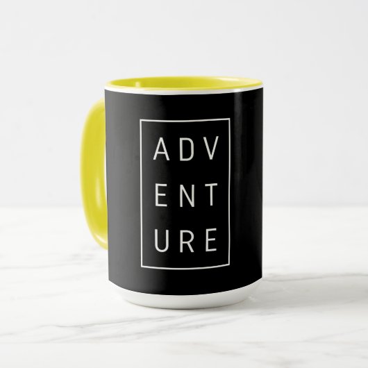 Mug Typographie de l'aventure (Devant gauche)