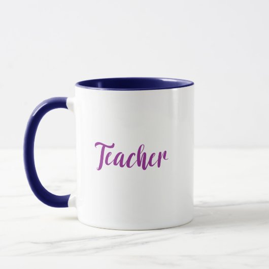 Mug Typographie de l'enseignant (Gauche)