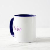 Mug Typographie de l'enseignant (Devant gauche)