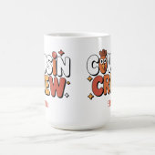Mug Typographie de l'équipe de cousins de Thanksgiving (Centre)