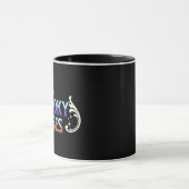 Mug Typographie de lettrage avec fantôme d'Halloween a (Centre)