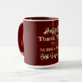 Mug Typographie de l'Merci du coeur (Devant gauche)