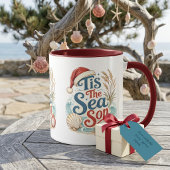 Mug Typographie de Noël Côtière C'est la Saison de la