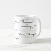 Mug typographie de nom élégante (Devant droit)