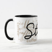 Mug typographie de nom personnalisé (Gauche)