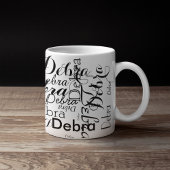 Mug Typographie de nom personnalisée
