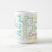 Mug Typographie de nom personnalisée cool (Centre)