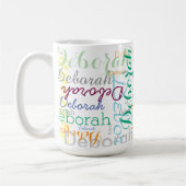 Mug Typographie de nom personnalisée cool (Gauche)