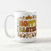 Mug Typographie de Pâques Hoppy Rétro 70 (Gauche)