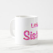 Mug Typographie de petite soeur (Devant gauche)