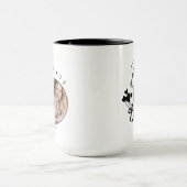 Mug Typographie de photo d'anniversaire de fille moder (Centre)