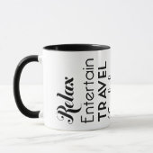 Mug Typographie de retraite Mots de retraite inspirés (Gauche)