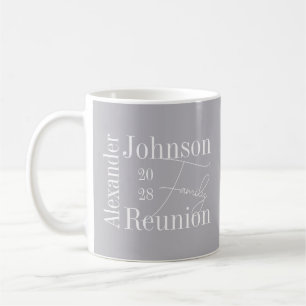 Mug Typographie de réunion familiale moderne personnal