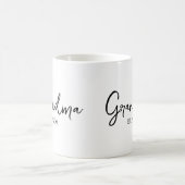 Mug Typographie de script noir année de fondation de g (Centre)