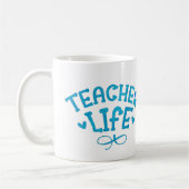 MUG TYPOGRAPHIE DE VIE DE L'ENSEIGNANT (Gauche)