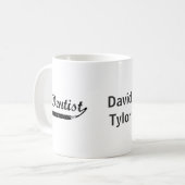 Mug Typographie dentiste (Devant gauche)
