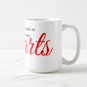 Mug Typographie des coeurs
