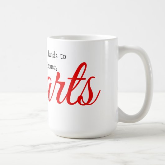 Mug Typographie des coeurs (Droite)