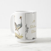 Mug Typographie Des Oiseaux De Grue Il Faut Deux (Devant gauche)