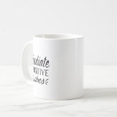 Mug Typographie des vibrations positives (Devant gauche)