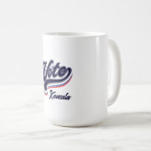 Mug Typographie des votes - Élections (Devant droit)