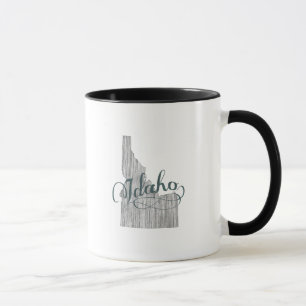 Mug Typographie d'état de l'Idaho