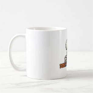 Mug Typographie d'Halloween Café Squelette Avant Décès