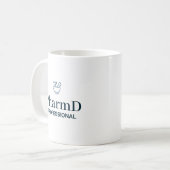 Mug Typographie d'identité professionnelle PharmD (Devant gauche)
