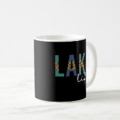 Mug Typographie d'impression de Lake Life Cheetah (Devant droit)