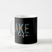 Mug Typographie d'impression de Lake Life Cheetah (Devant gauche)