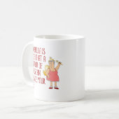 Mug Typographie drôle de marraine gâteau/Cendrillon (Devant gauche)