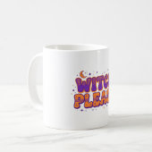 Mug Typographie drôle d'Halloween Witch Please (Devant gauche)