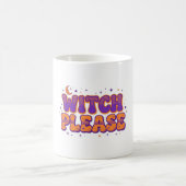 Mug Typographie drôle d'Halloween Witch Please (Centre)