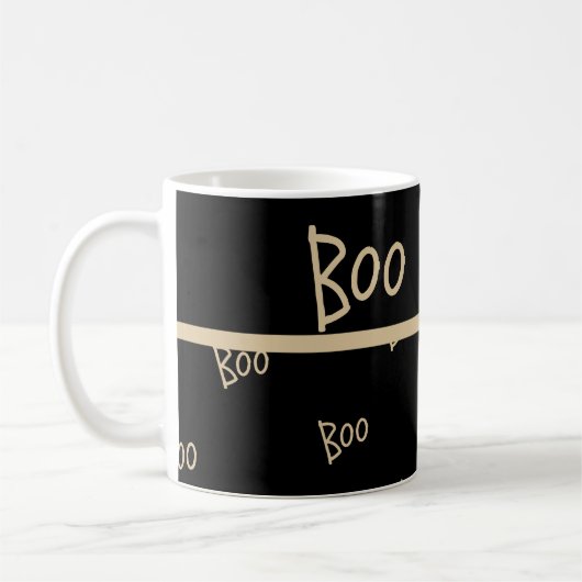 Mug Typographie du bol d'Halloween (Gauche)