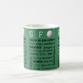 Mug Typographie du GOLF pour le Golfer Avid (Centre)