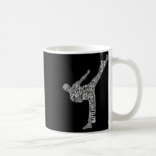Mug Typographie du karaté - Coach Arts Martiaux Comt S