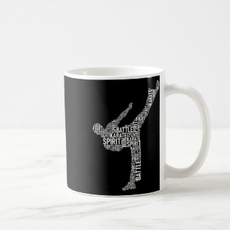 Mug Typographie du karaté - Coach Arts Martiaux Comt S