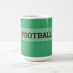 Mug Typographie du marqueur de terrain de FOOTBALL
