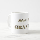 Mug Typographie du meilleur grand-père du monde (Devant gauche)
