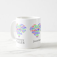 Typographie du nuage du mot Cardiff Wales personna