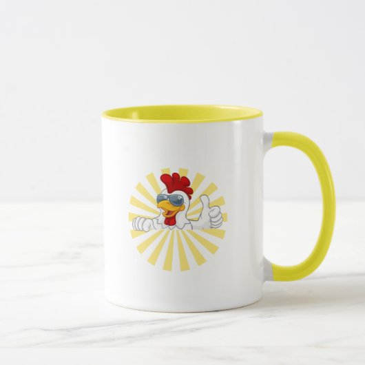 Mug Typographie du poulet frit (Droite)