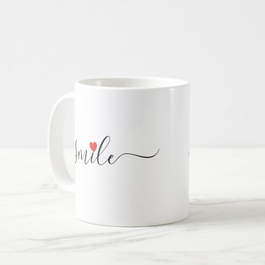 Mug Typographie du sourire (Devant gauche)