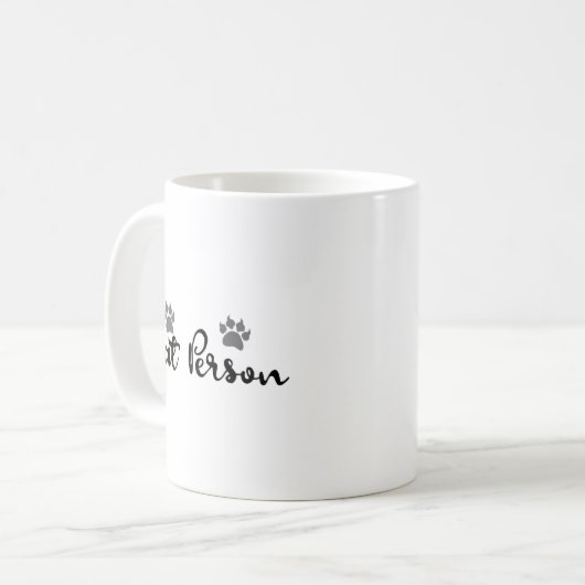 Mug Typographie d'une personne de chat (Devant gauche)