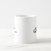 Mug Typographie d'une personne de chat (Centre)