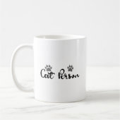 Mug Typographie d'une personne de chat (Gauche)