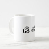 Mug Typographie d'une personne de chat (Devant gauche)